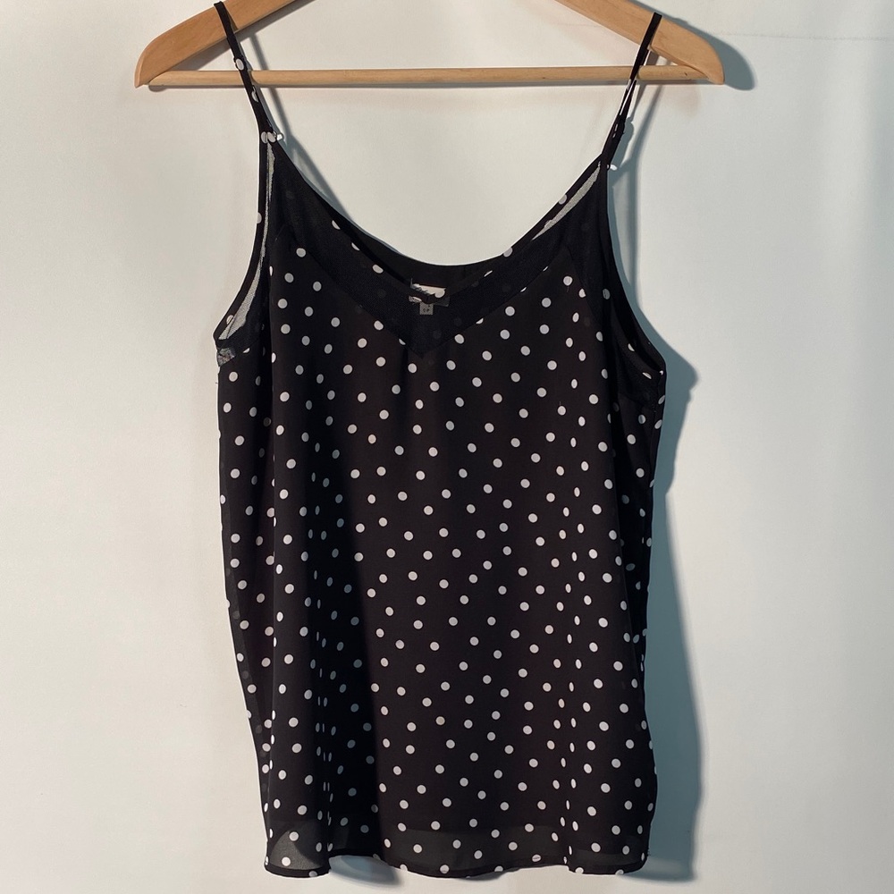 Kismet Black and White Polka Dot Camisole